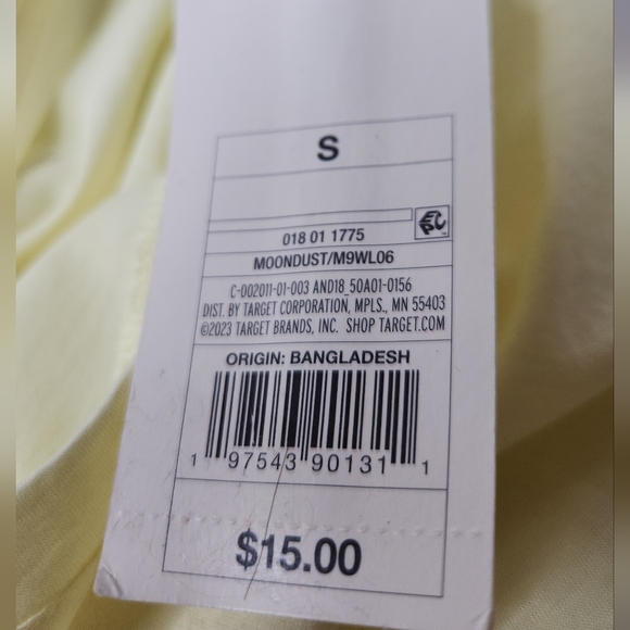 Women's Short Sleeve Bow T-Shirt - A New Day Yellow S - Picture 3 of 10